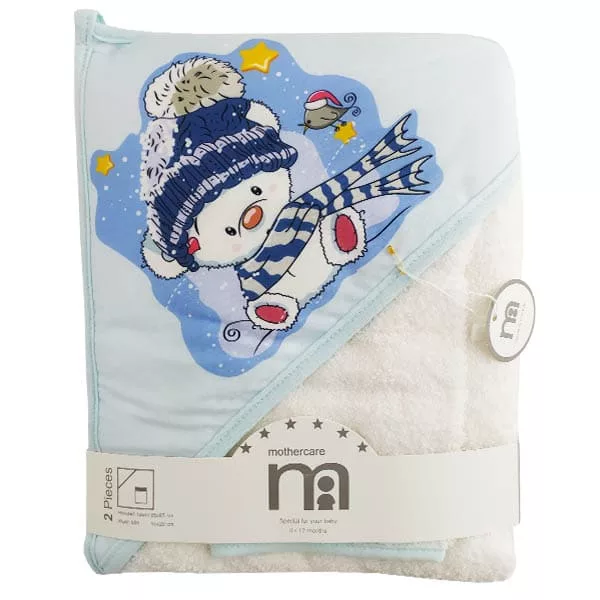 خرید حوله چهار گوش ليفدار كلاهدار چاپدار Mothercare | قیمت 9 شهریور | بهپوش شاپ