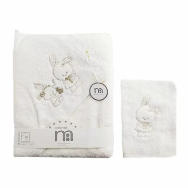 خرید حوله چهار گوش ليفدار سفيد لوكس مادركر Mothercare | قیمت 9 شهریور | بهپوش شاپ