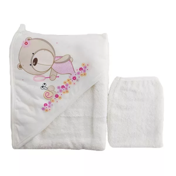 خرید حوله چهار گوش ليفدار كلاهدار چاپدار Mothercare | قیمت 9 شهریور | بهپوش شاپ