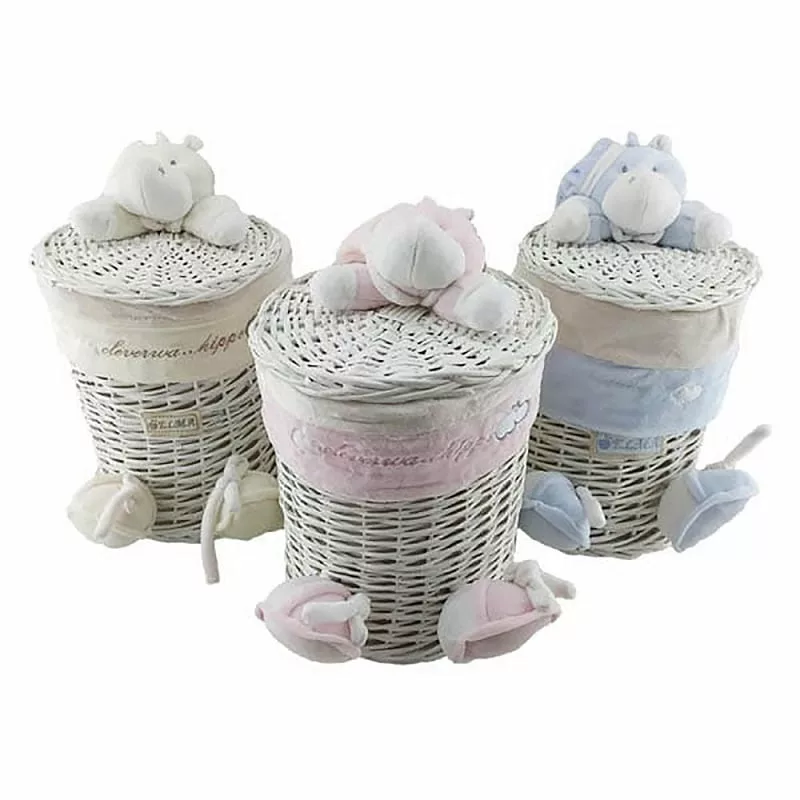 سبد لباس کودک ايستاده كوچک اسب آبي Hippo کد:87657