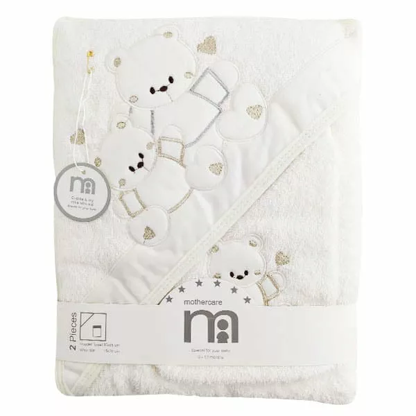 خرید حوله چهار گوش ليفدار سفيد لوكس مادركر Mothercare | قیمت 9 شهریور | بهپوش شاپ