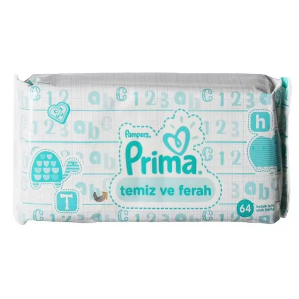 دستمال مرطوب 64 عددي پريما Prima