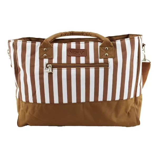 ساک لوازم راه راه برزنتی سه تكه skinly