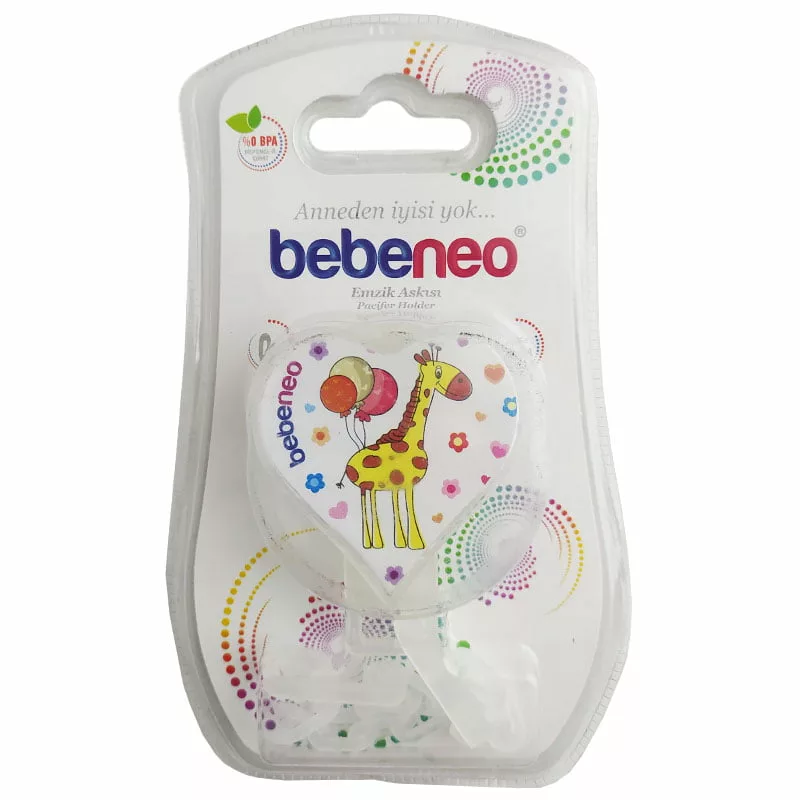 زنجير پستانک قلب طرحدار Bebeneo
