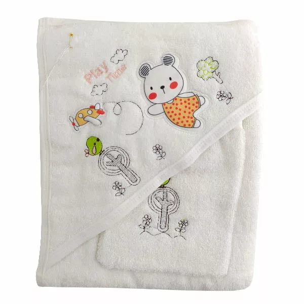 خرید حوله چهار گوش ليفدار كلاهدار چاپدار Mothercare | قیمت 9 شهریور | بهپوش شاپ