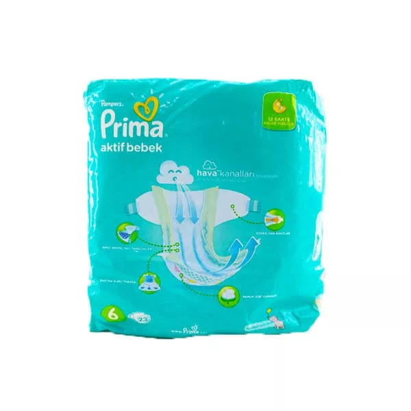 پوشک 23 عددی سايز 6 آوانتاژ پريما Prima