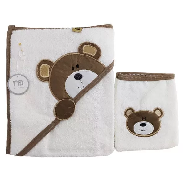 خرید حوله چهار گوش ليفدار كلاهدار چاپدار Mothercare | قیمت 9 شهریور | بهپوش شاپ