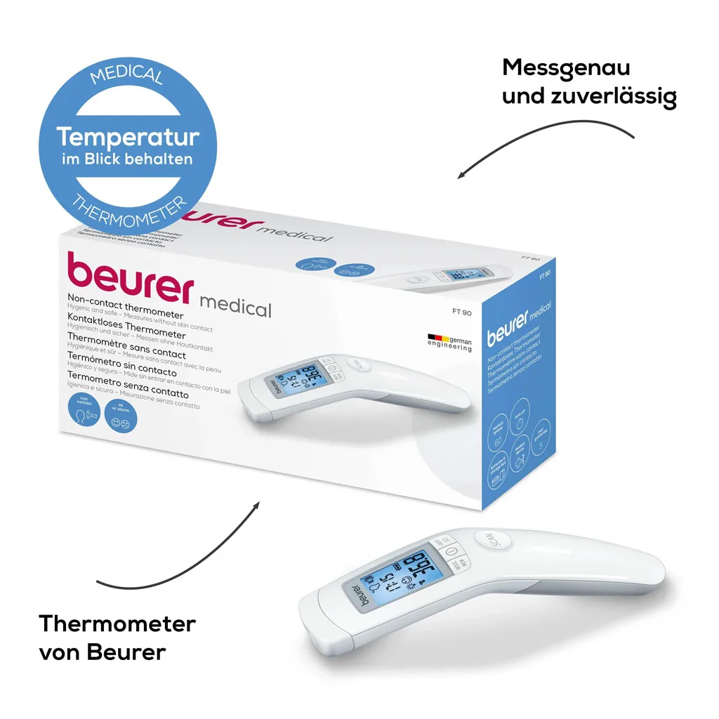 تب سنج ليزری بدون تماس بدن ‌‌Beurer مدل:FT90