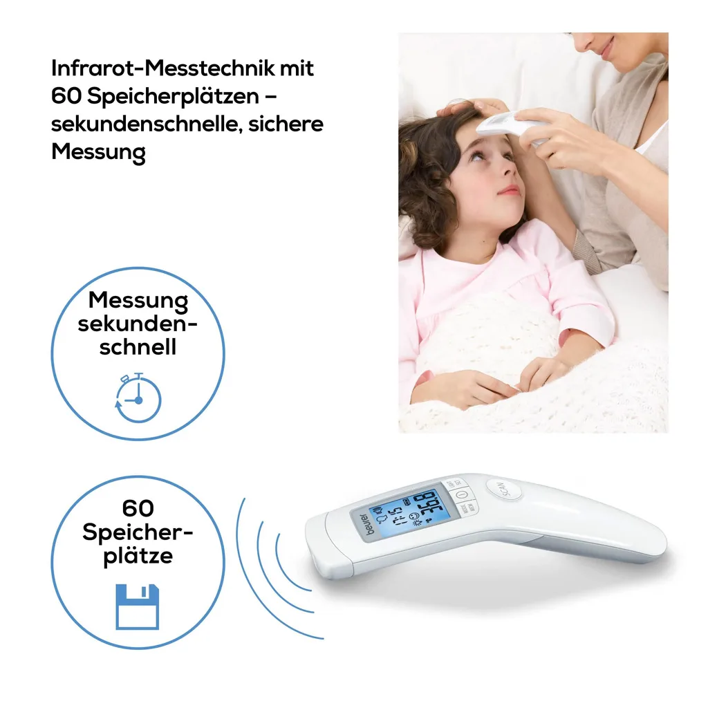 تب سنج ليزری بدون تماس بدن Beurer مدل:FT90