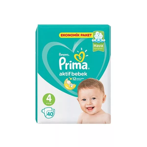 پوشک 40 عددی نرمال سايز 4 نرمال پريما Prima