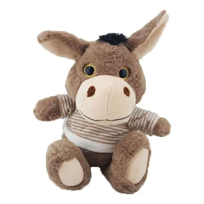 عروسک کودک حيوانات 4 فصل چشم درشت بلوز راه راه دار پوليشی