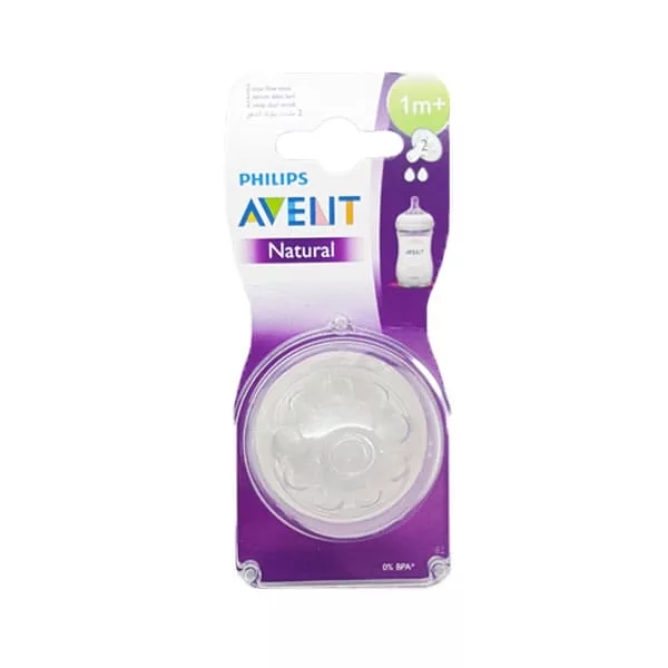 سر شيشه 2 قطره نچرال اونت جريان آهسته 1+ Avent