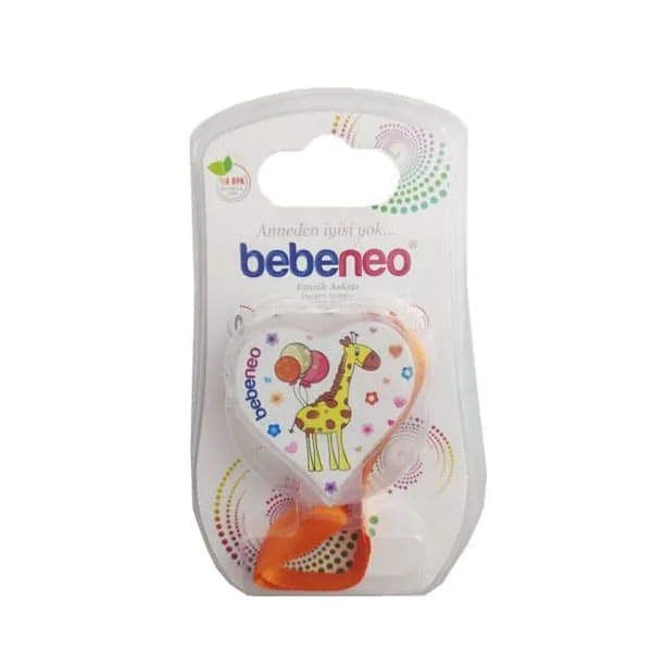 بند پستانک پارچه ای قلب طرحدار Bebeneo