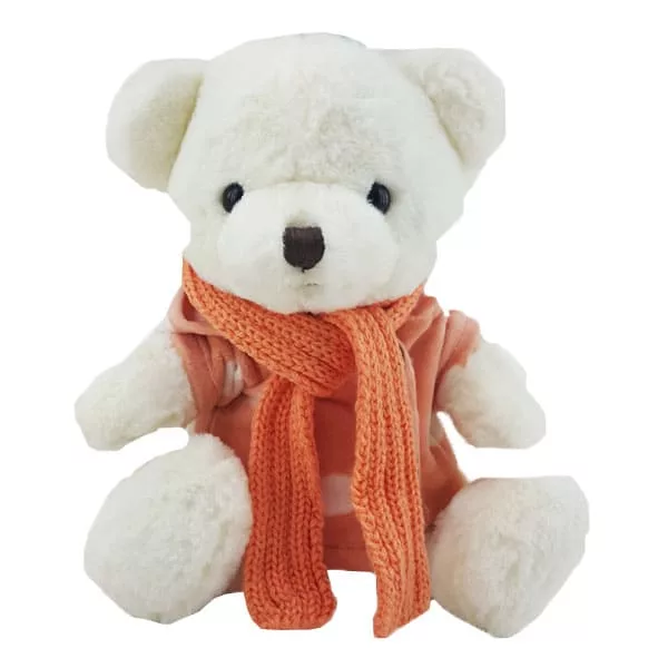 خرید عروسک حيوانات پوليشی سويشرت جلو دكمه درشت شالدار | قیمت 9 شهریور | بهپوش شاپ