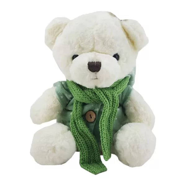 خرید عروسک حيوانات پوليشی سويشرت جلو دكمه درشت شالدار | قیمت 9 شهریور | بهپوش شاپ