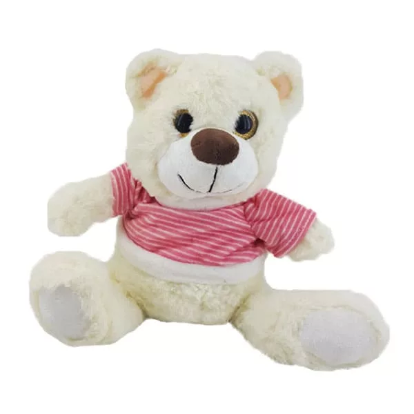 خرید عروسک کودک حيوانات 4 فصل چشم درشت بلوز راه راه دار پوليشی | قیمت 9 شهریور | بهپوش شاپ