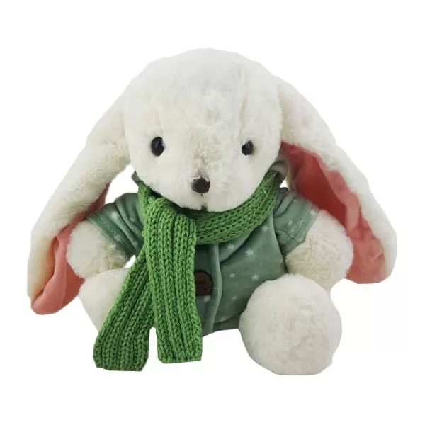 خرید عروسک حيوانات پوليشی سويشرت جلو دكمه درشت شالدار | قیمت 9 شهریور | بهپوش شاپ