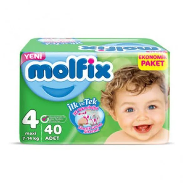 پوشک مولفیکس نوزادی 34 عددي سایز 4 Molfix