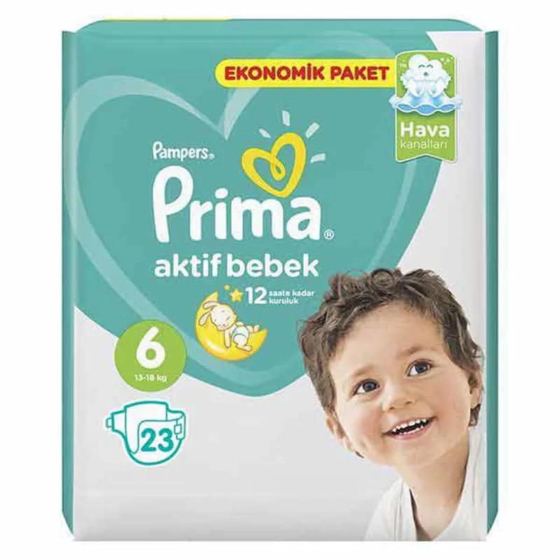پوشک 23 عددی سايز 6 آوانتاژ پريما Prima