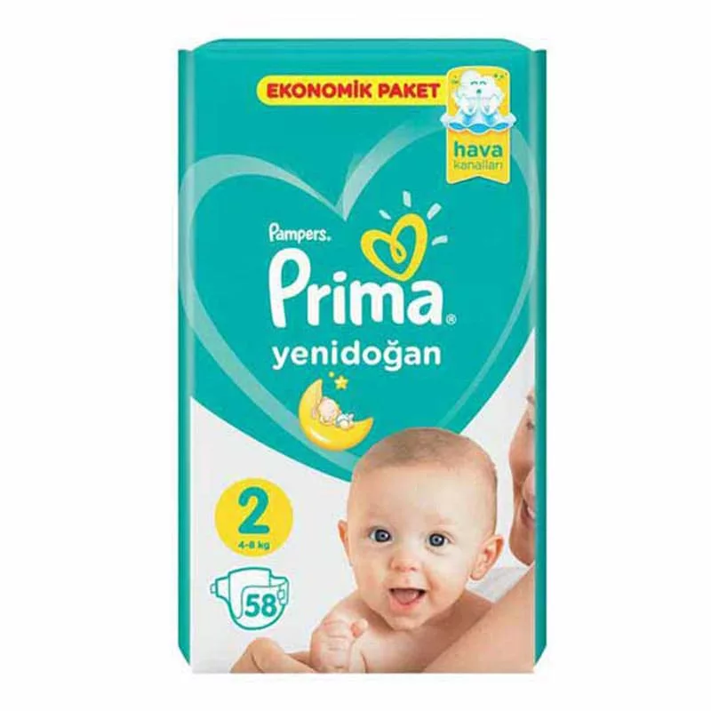 پوشک 58 عددی سايز 2 نرمال پريما Prima