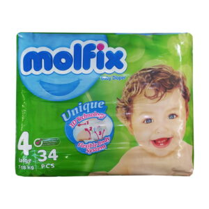پوشک مولفیکس نوزادی 34 عددي سایز 4 Molfix