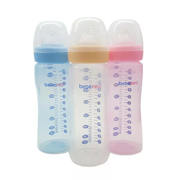 بطری شيرخوری دهانه عریض سرگرد 330 ميل Bebeneo