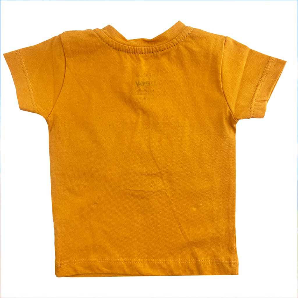 ست تیشرت و شورتک پسرانه حیوانات آجری مهتا Mahta2