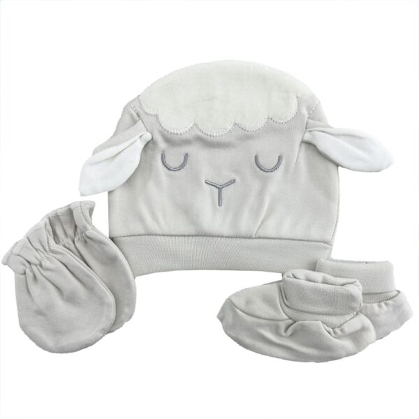 ست کلاه، دستکش و پاپوش نوزادی گوسفند پاپو Papo