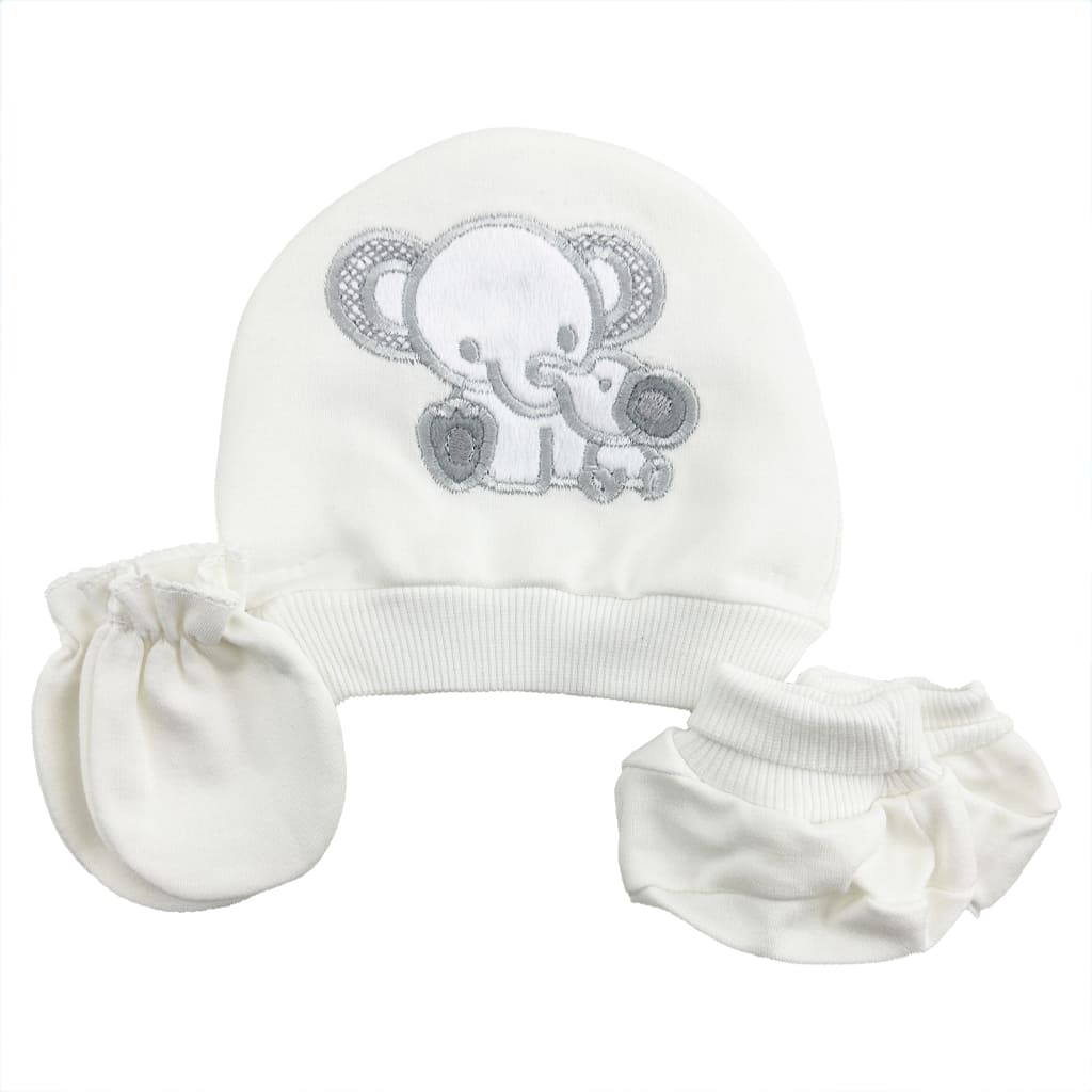 ست کلاه، دستکش و پاپوش نوزادی فیل مادرکر Mothercare