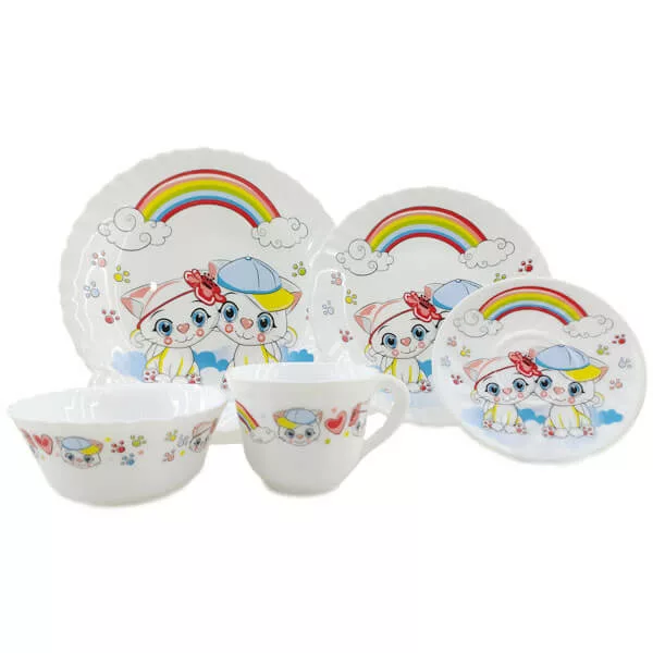 سرويس غذاخوری آرکوپال گربه و رنگين كمان