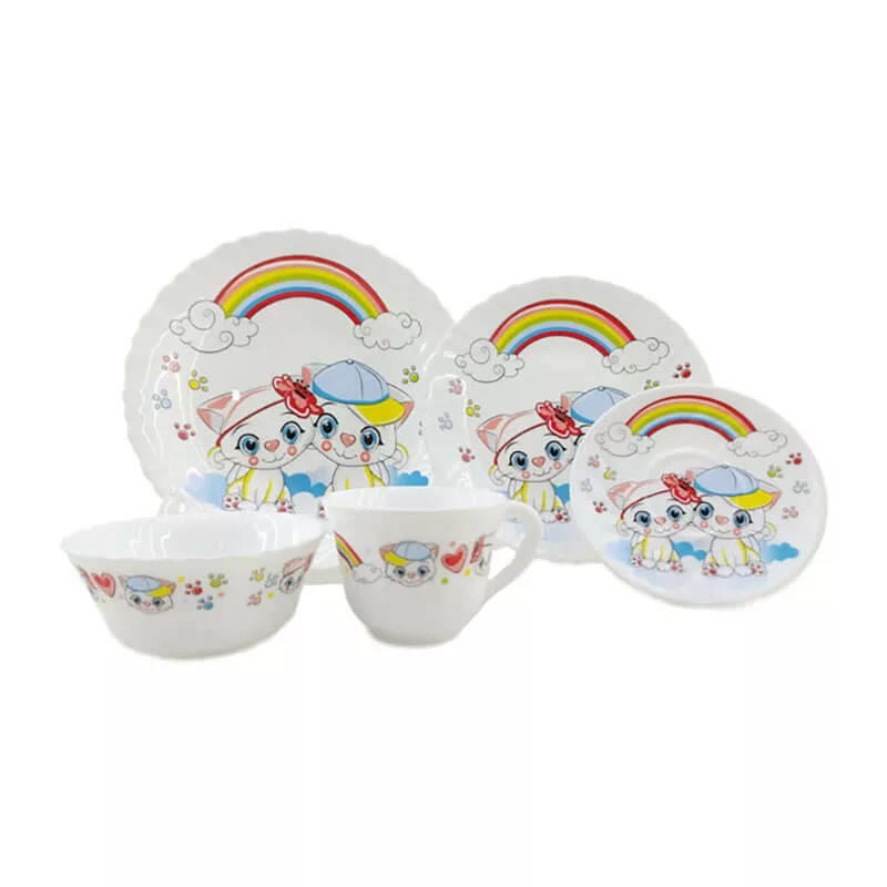 سرويس غذاخوری آرکوپال گربه و رنگين كمان