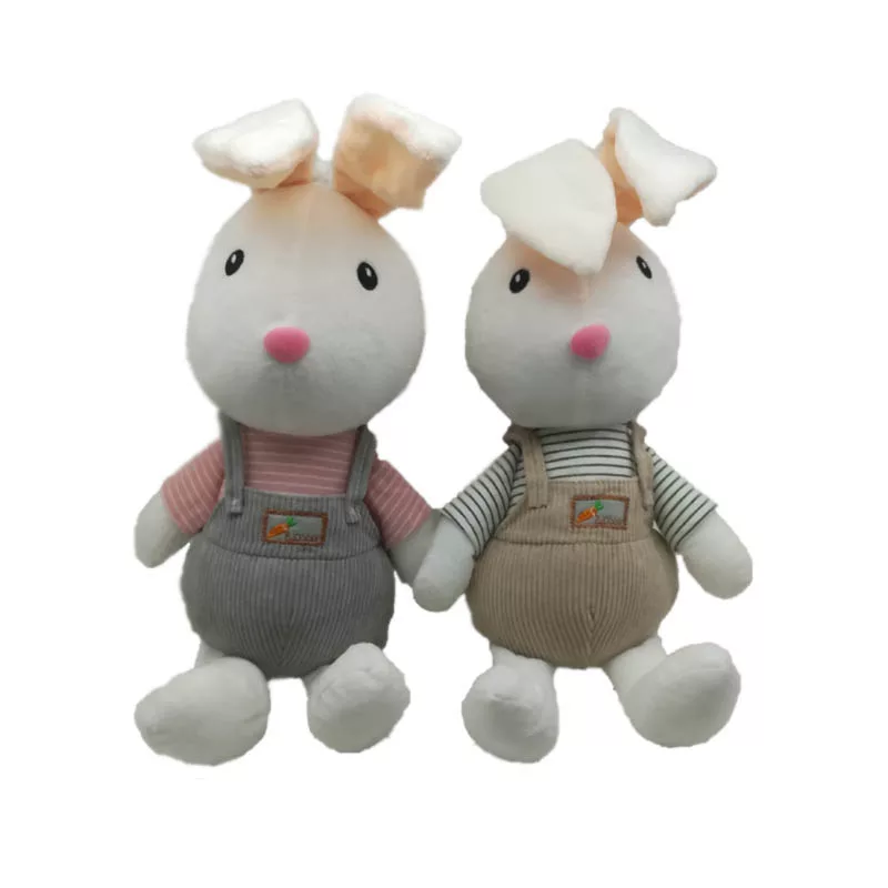 عروسک خرگوش لباس سرهم مخمل