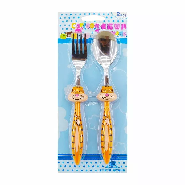 قاشق چنگال دو تايي حيوانات Cartoon