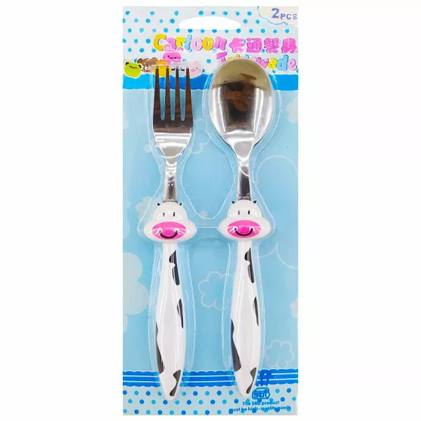 قاشق چنگال دو تايي حيوانات Cartoon