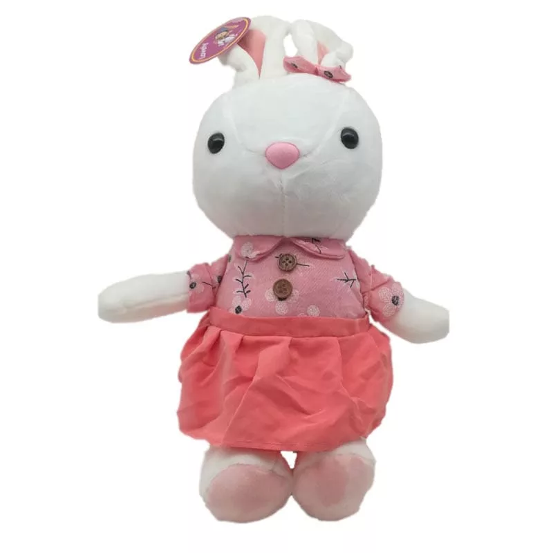عروسک خرگوش دامن دار دکمه ای