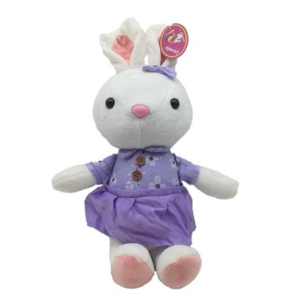 عروسک خرگوش دامن دار دکمه ای