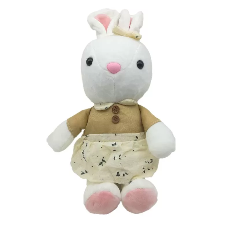 عروسک خرگوش دامن دار دکمه ای