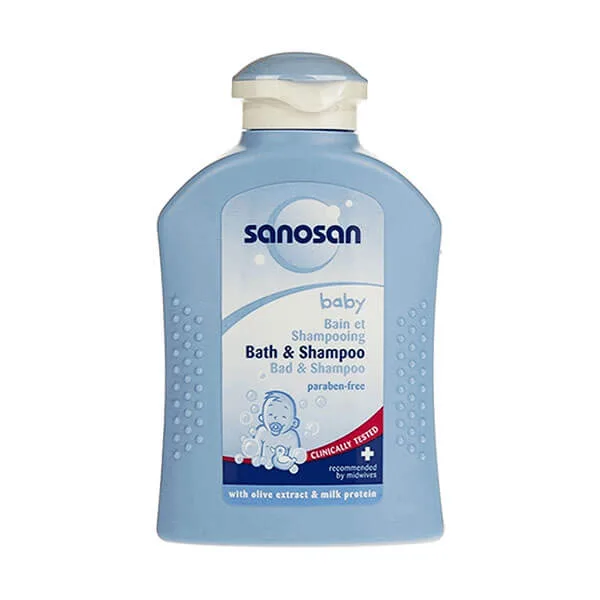 شامپو سر و بدن نوزاد سانوسان 200میل sanosan