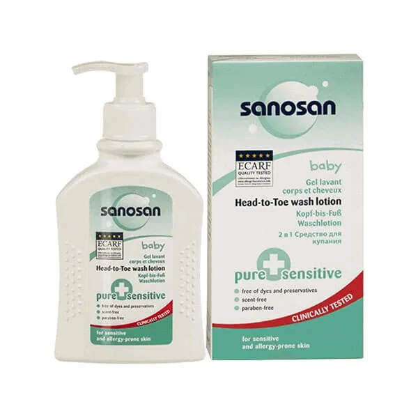 لوسيون بدن مخصوص پوست حساس سانوسان Sanosan