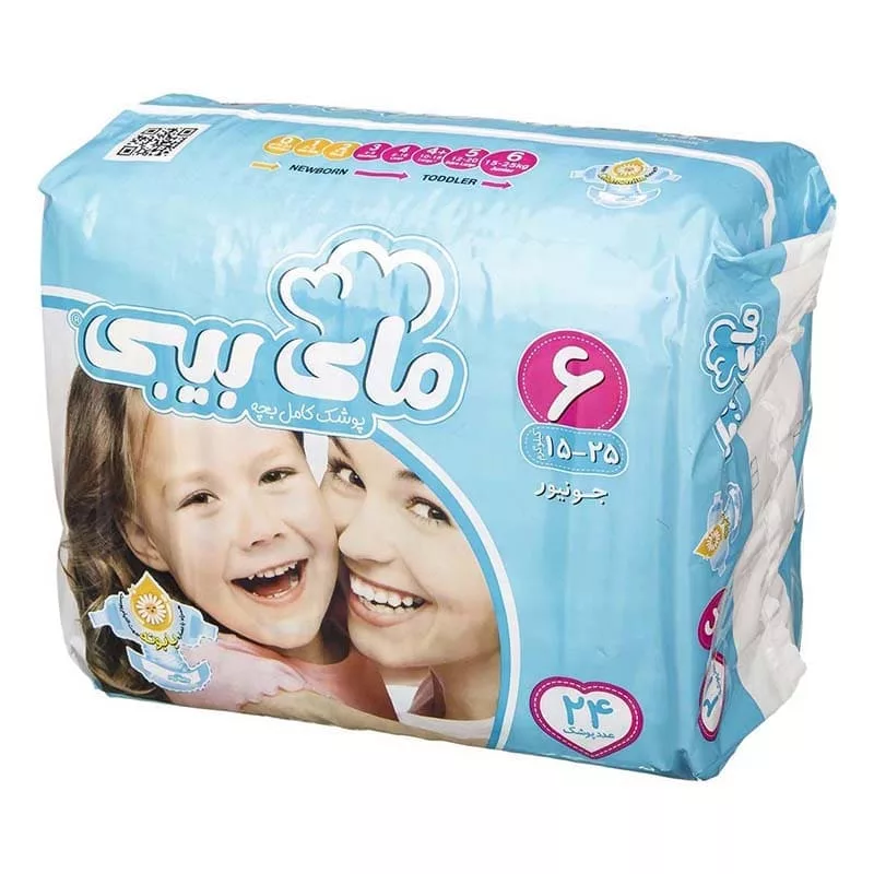 پوشک مای بیبی 24 عددی سایز 6 My Baby