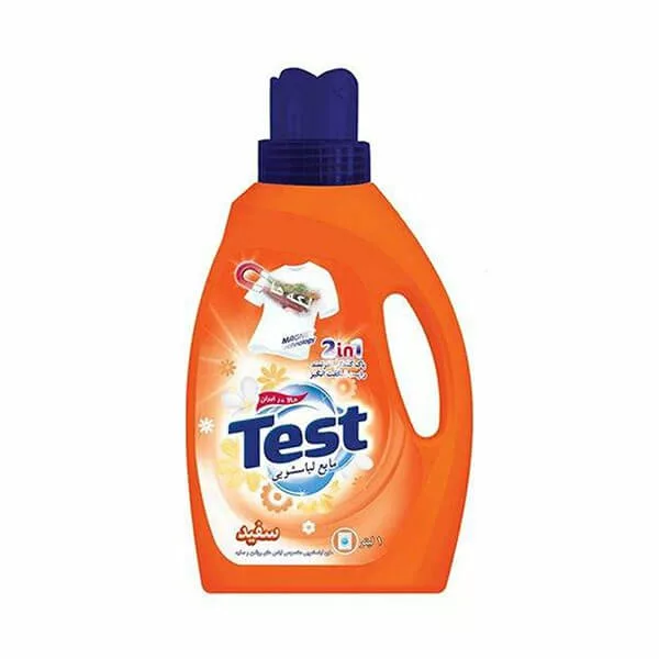 مایع لباسشویی 1 لیتری لباس های سفید Test