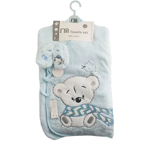 ست حوله تن پوش خرس شالدار مادركر Mothercare