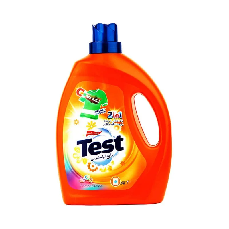 مایع لباسشویی 3 لیتری لباس های رنگی Test