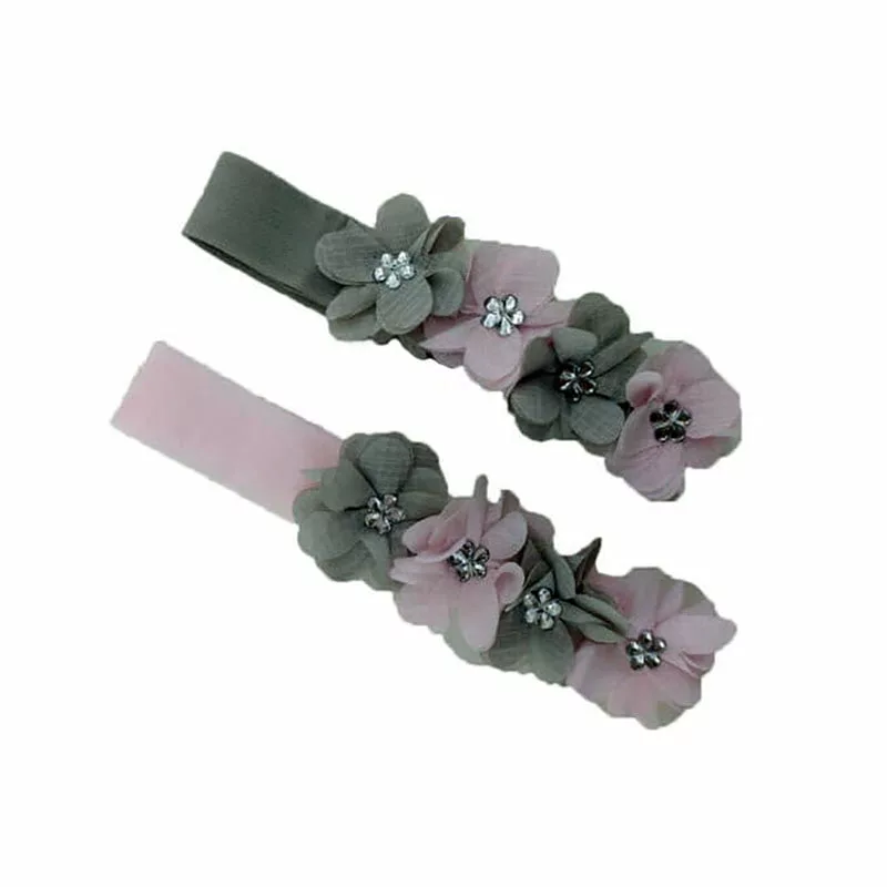 هدبند حرير ريز گل نگيندار EliRose