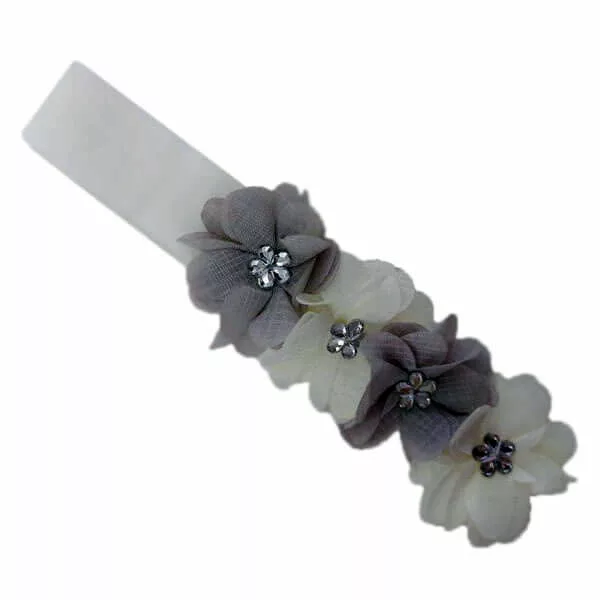 هدبند حرير ريز گل نگيندار EliRose