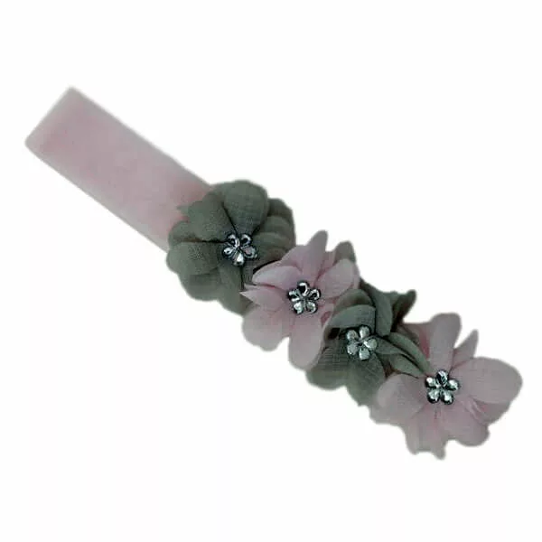 هدبند حرير ريز گل نگيندار EliRose