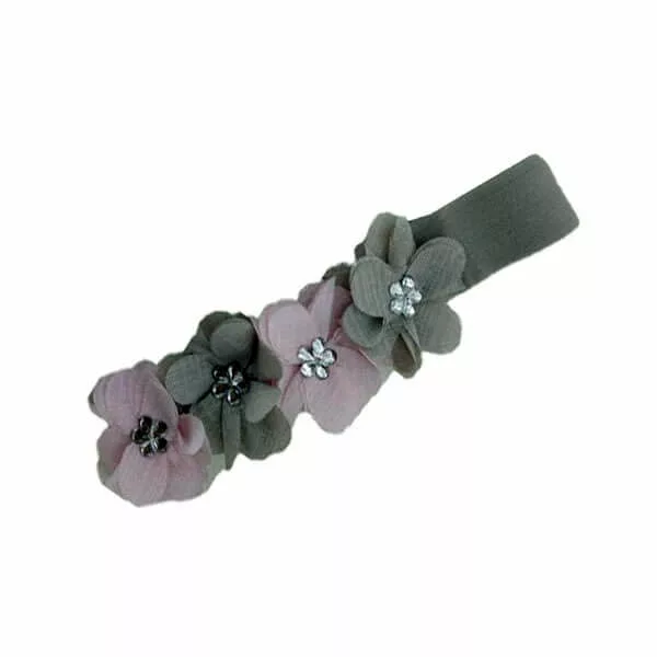 هدبند حرير ريز گل نگيندار EliRose