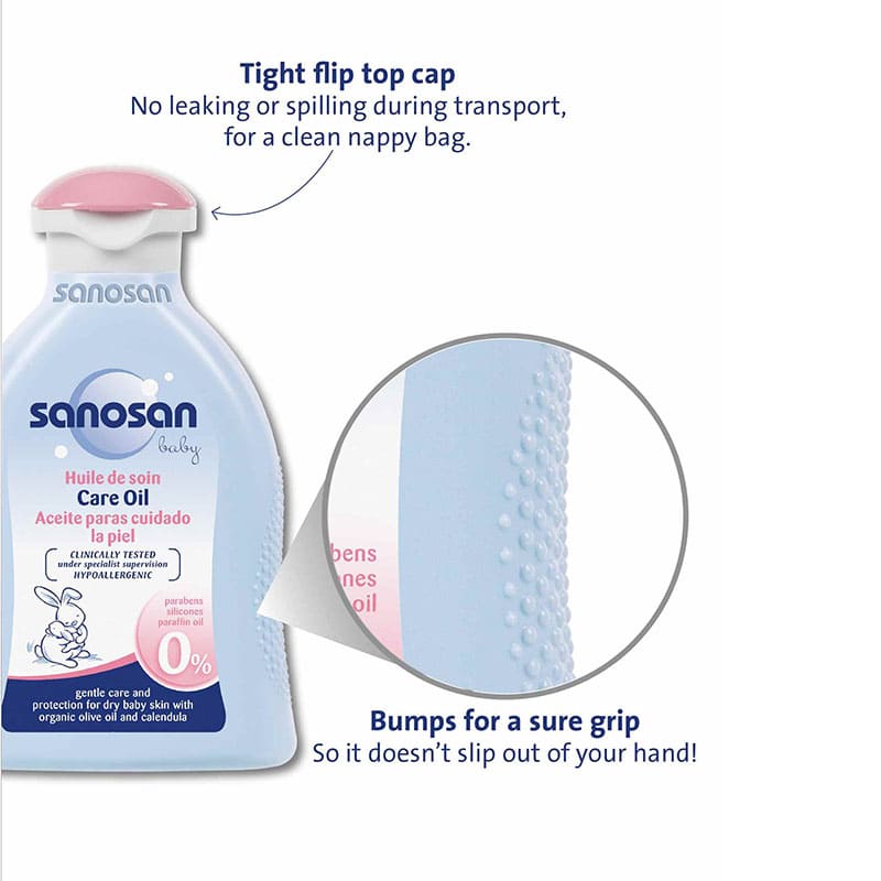 روغن ماساژ نوزاد سانوسان و محافظت كننده بدن 200 میل sanosan