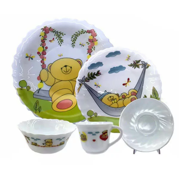 سرويس غذاخوری آرکوپال خرس تاب قلب گلدار