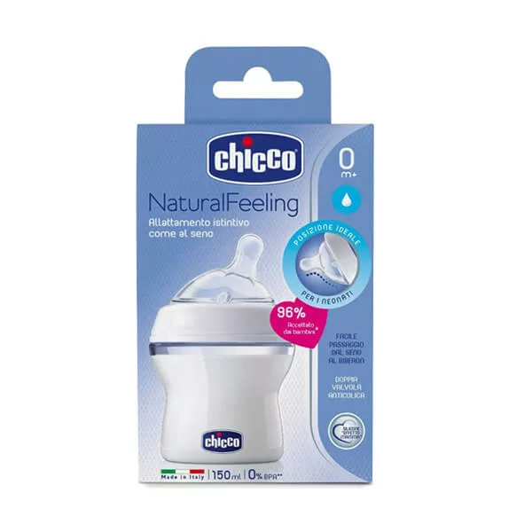 بطری شیرخوری چیکو +0 Chicco Step up new